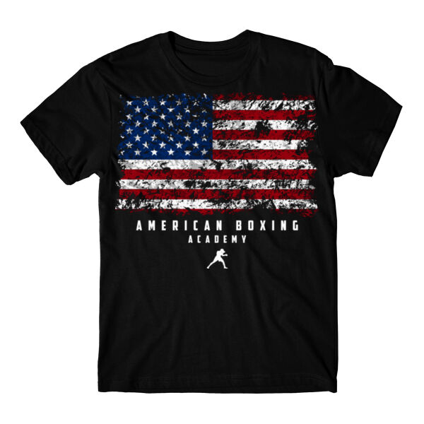 AMERICAN BOXING ACADEMY - GRUNGE FLAG - T-SHIRT - $GCA3ZR$ Thumbnail