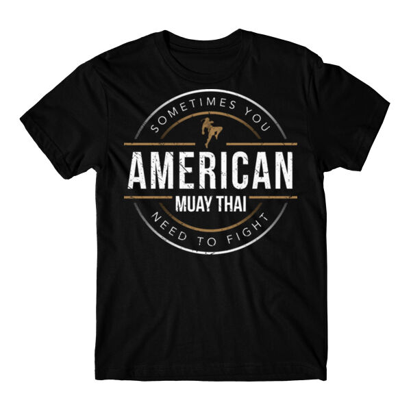 AMERICAN MUAY THAI - CIRCLE BADGE - T-SHIRT - $DUVWHF$ Thumbnail